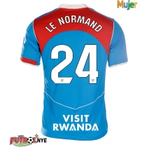 Camiseta Atletico Madrid Robin Le Normand #24 Tercera Equipación para mujer 2025-26 manga corta